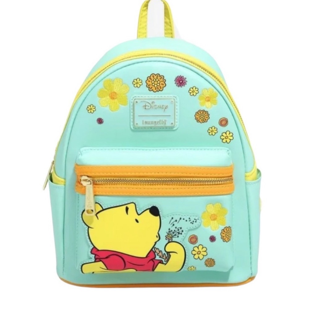 Disney Winnie the Pooh Mint & Yellow Mini Loungefly Backpack